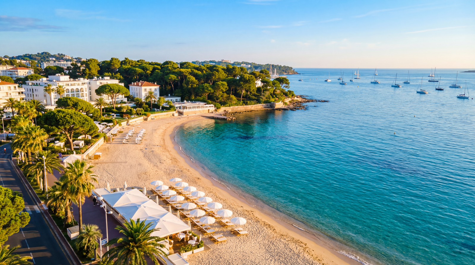 Vue arienne - Lifestyle de Juan-les-Pins_station balnair-immobilier- plage-côte d'azur-golf juan