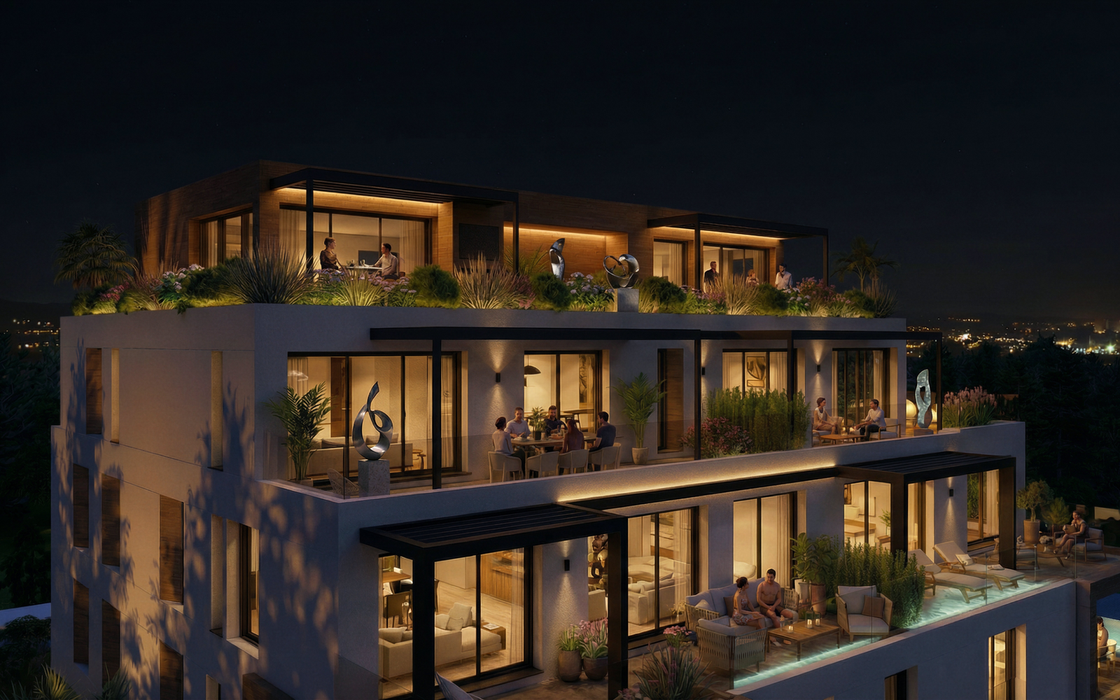 Projet immobilier Blue Juan côte d'azur 3 - Juan les pins - Antibes - Immobilier - achat appartement terrasse - Canva 1600x1000
