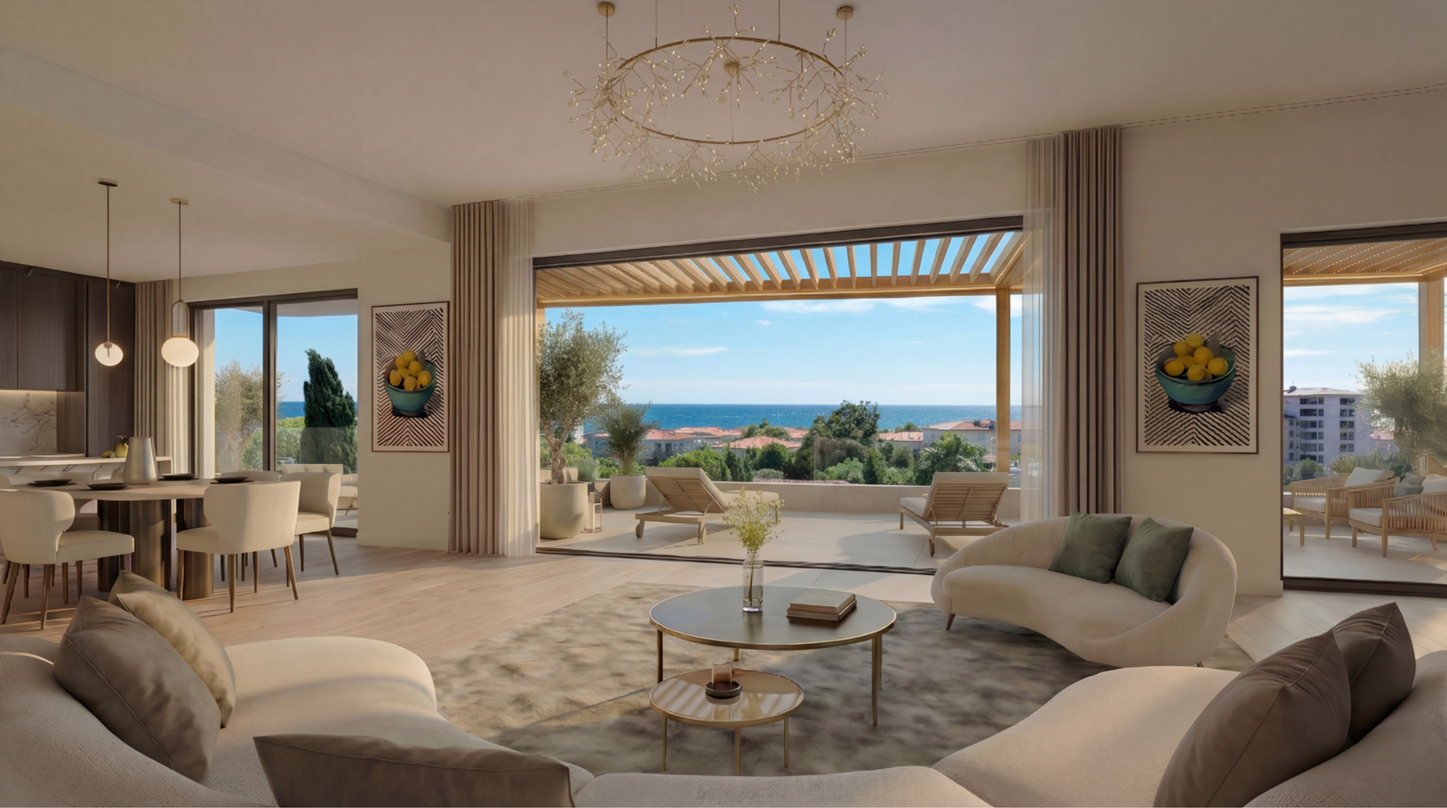 Image salon - vue Vidéo Blue Juan - réduit