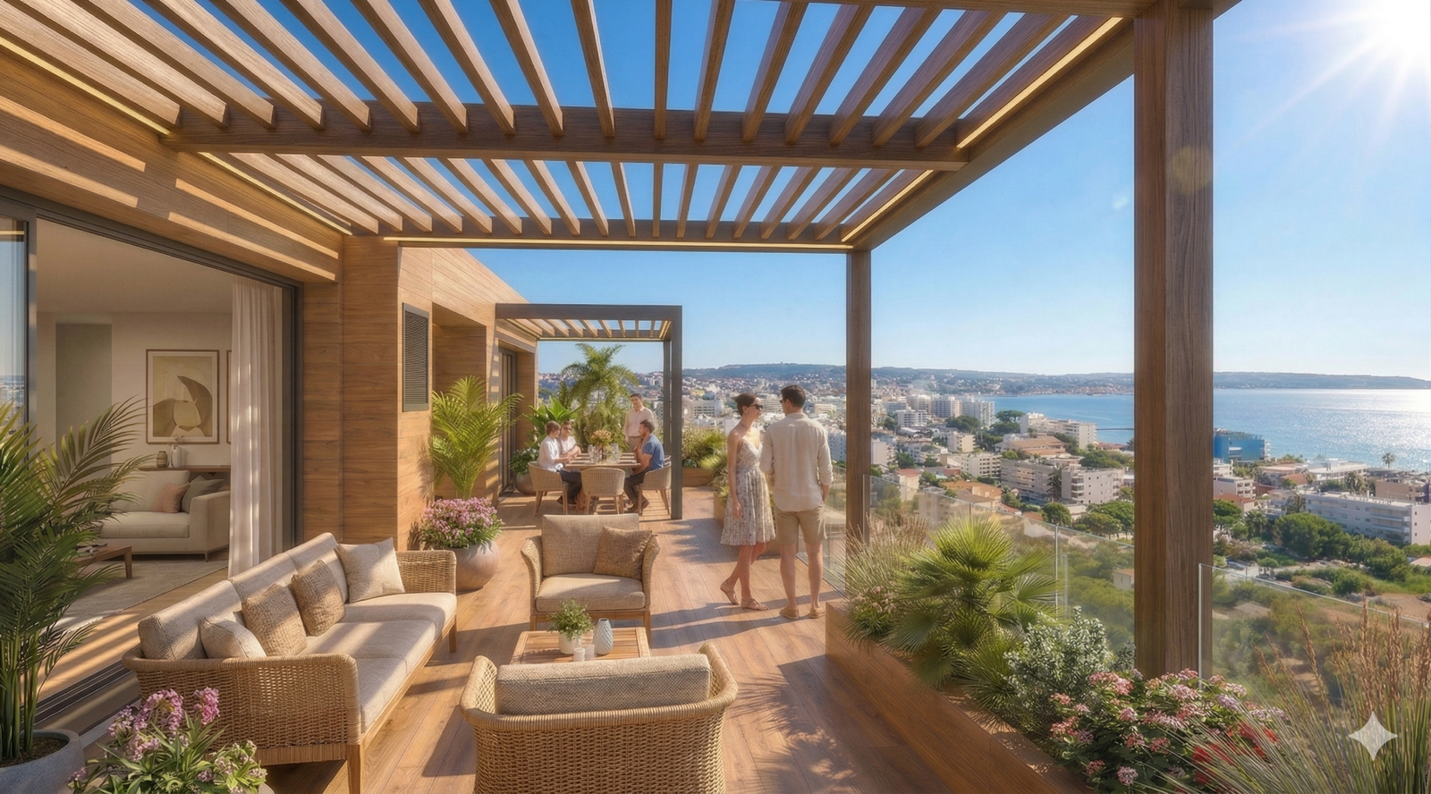 rooftop avec poutres